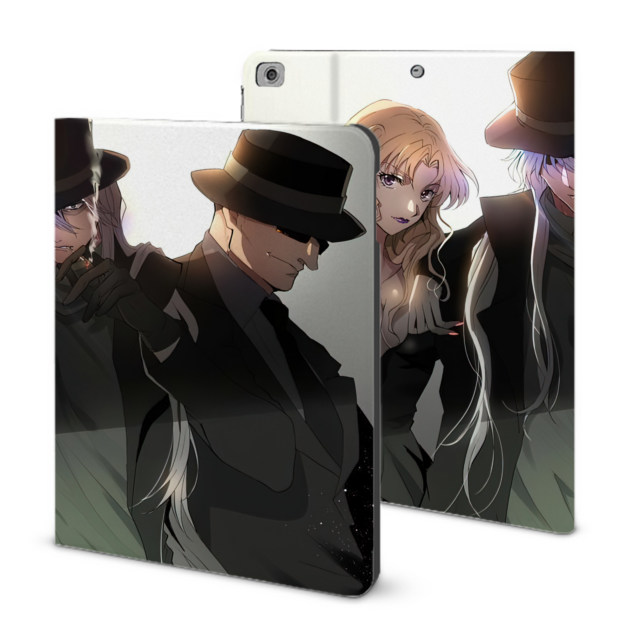（画像用） 名探偵コナン Detective Conan IPad ケース ブック型 PUレザー TPU 耐衝撃 軽量 薄型 ペン収納なし 全面保護 IPad 各モデル対応